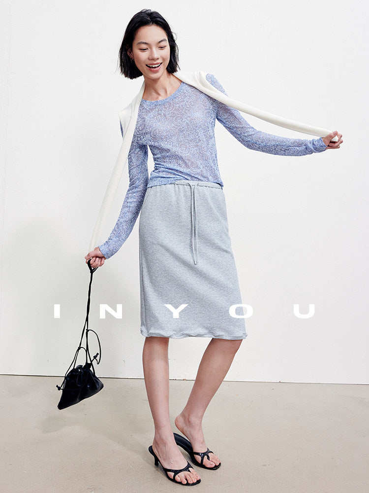 T-Shirt & Midi Skirt Set_BDHL8398