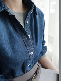 Retro Blue Denim Shirt_BDHL7259