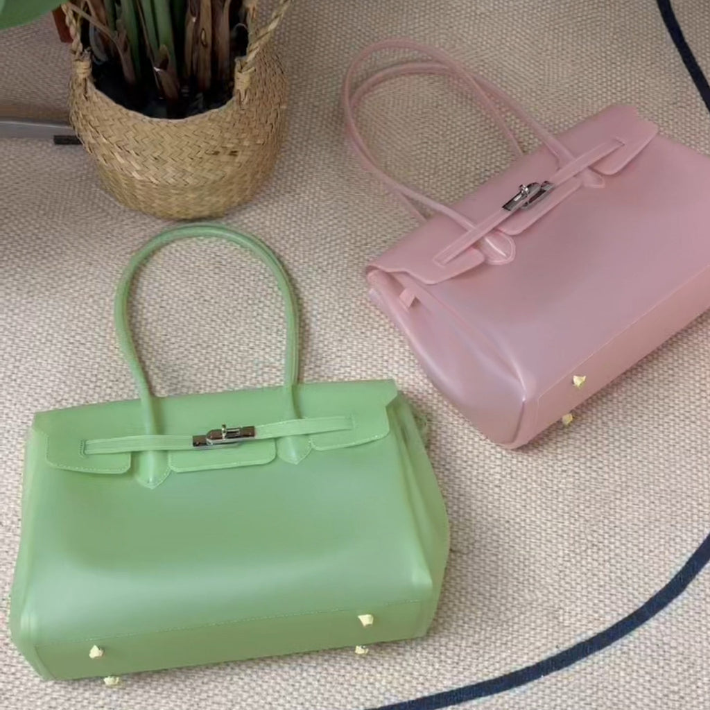 Jelly Turn-Lock Tote Bag_BDHL8250