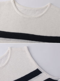 Round Neck Sleeveless Tops_BDHL7233