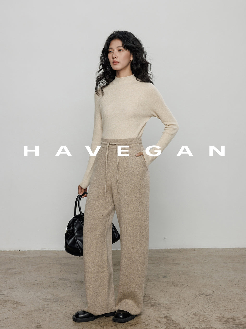 高腰磨毛運動褲_BDHL7964