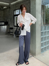 Silky Pants Or Long-Length Pants_BDHL6776