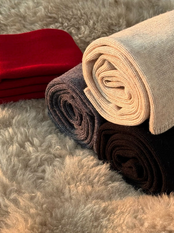 Knitted Short Scarf Or Gloves_BDHL8049