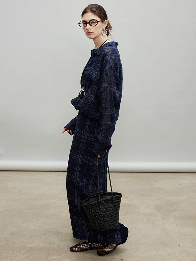 Loose-Fitting Shirt Or Long Straight Skirt_BDHL7193