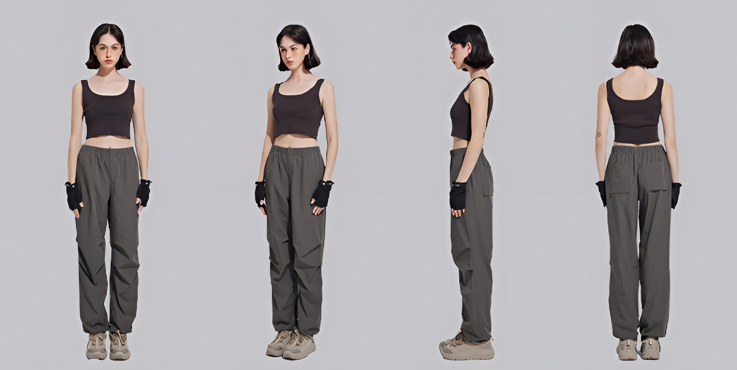 Loose-Fitting Slim Cargo Pants_BDHL6311