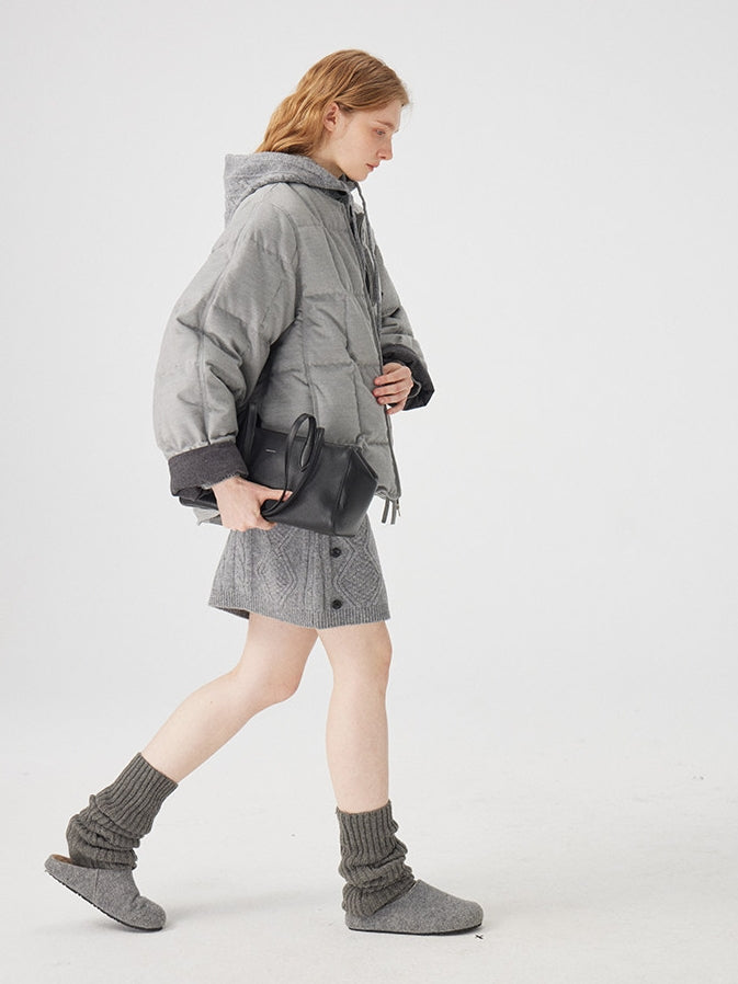 Cable Knit Tops Or Skirt Or Hood_BDHL8120