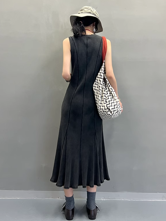 魚尾無袖連身裙_BDHL7407