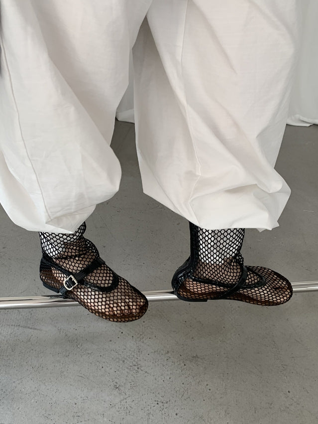 Mesh Fishnet Sandals_BDHL7460
