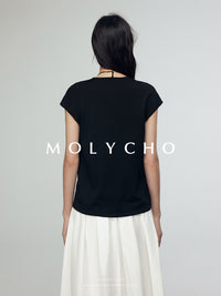 Deep V-Necks Knitted Vest_BDHL7242