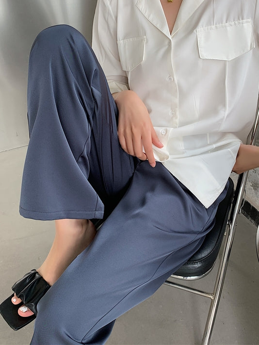 Silky Pants Or Long-Length Pants_BDHL6776