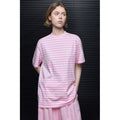 Pink Stripe Round-Neck T-Shirt_BDHL8276