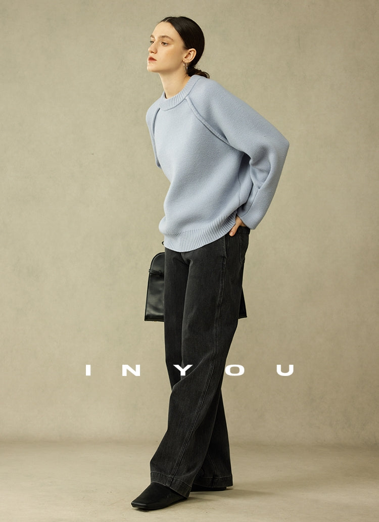 Thick Leg-Of-Matton Sleeve Knit_BDHL6789