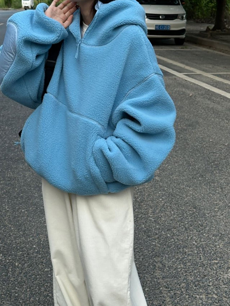 Thick Silhouette Hooded Fleece_BDHL7775