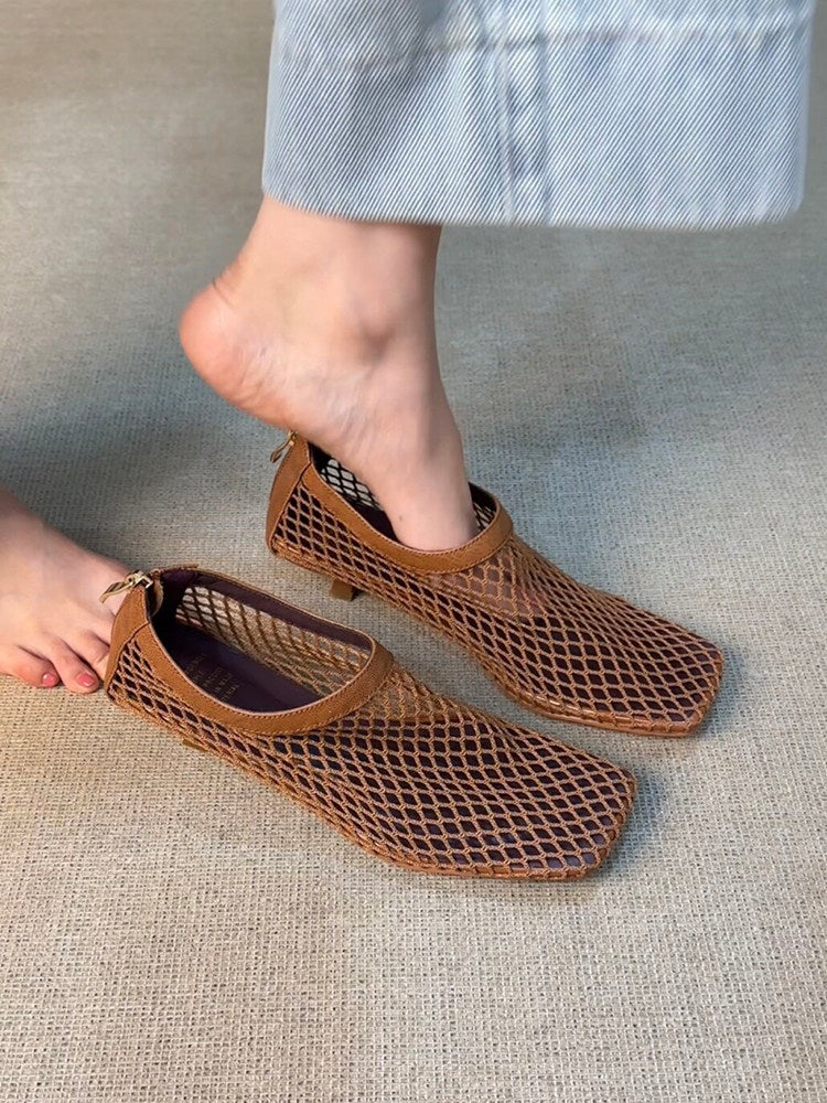 Mesh Square-Toe Flats_BDHL8379
