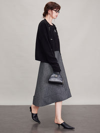 Vertical Cut A-Line Umbrella Skirt_BDHL6689