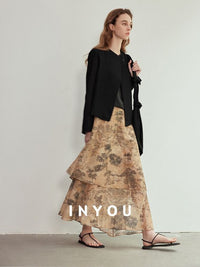 Asymmetrical Jacquard Short Jacket_BDHL6061