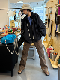 String Collar Short Length Jacket_BDHL7251