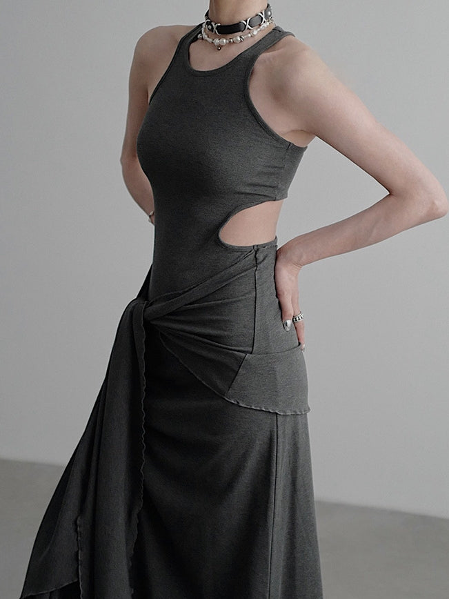 Knit Backless Dress_BDHL7586