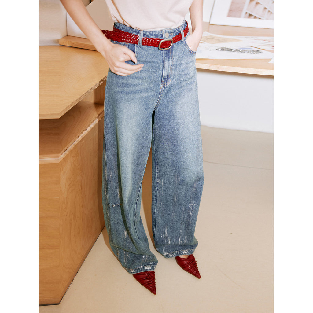 Vintage Hand-Brushed Wide-Leg Jeans_BDHL8241