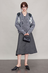 Vertical Cut A-Line Umbrella Skirt_BDHL6689