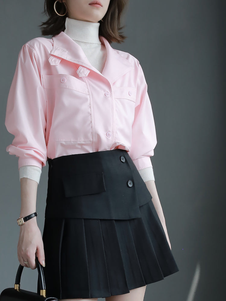 Work Style Collar Design Shirt_BDHL6508