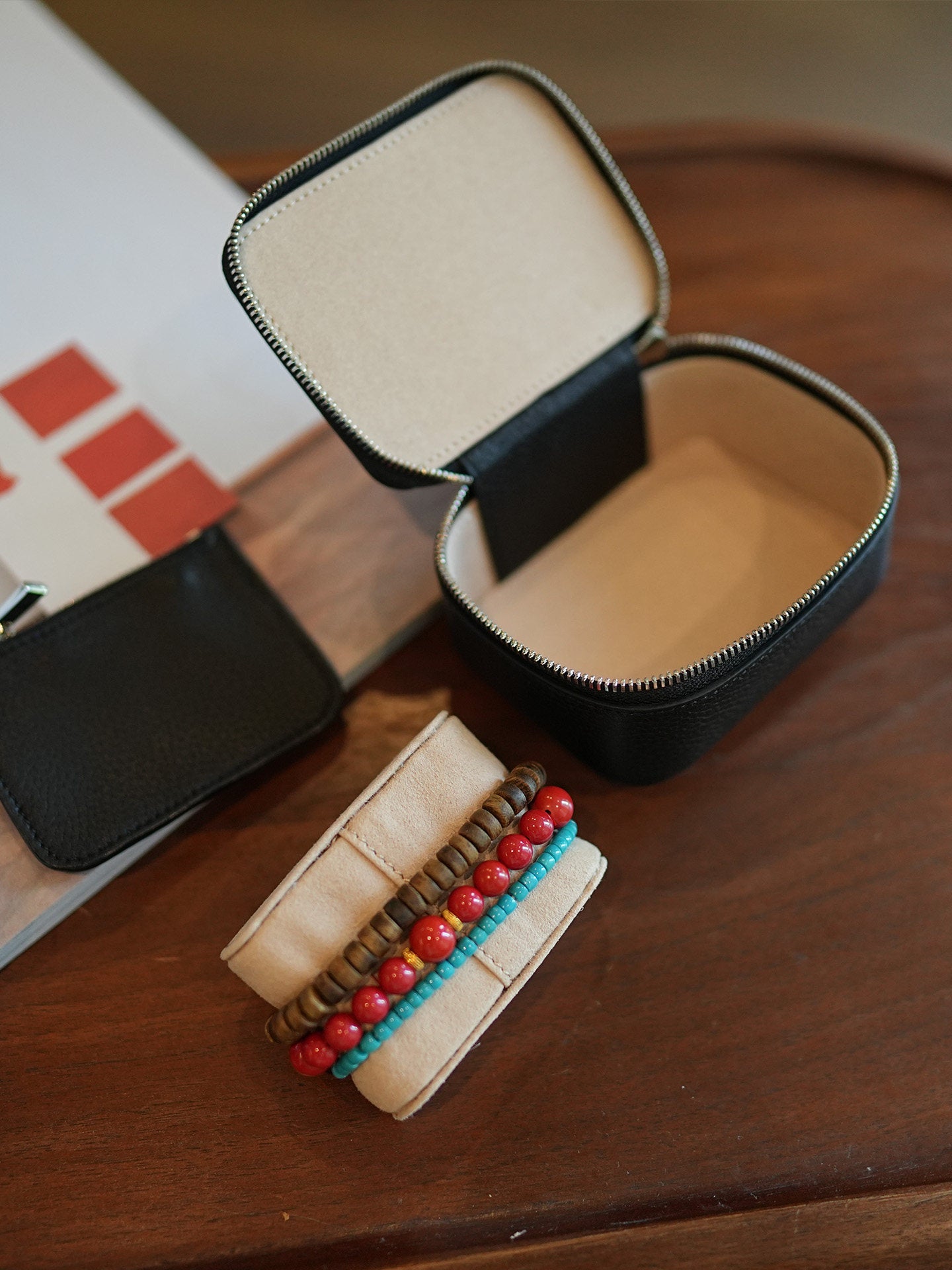Leather Zip Travel Jewelry Case_BDHL8431