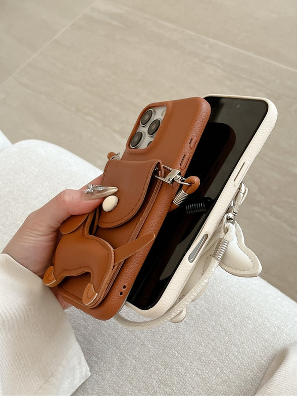 臘腸犬 iPhone 手機殼綁帶_BDHL7857