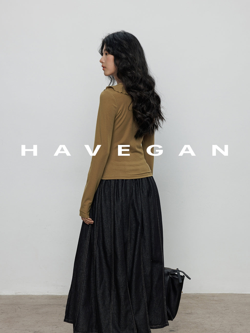 高腰牛仔裙_BDHL7892