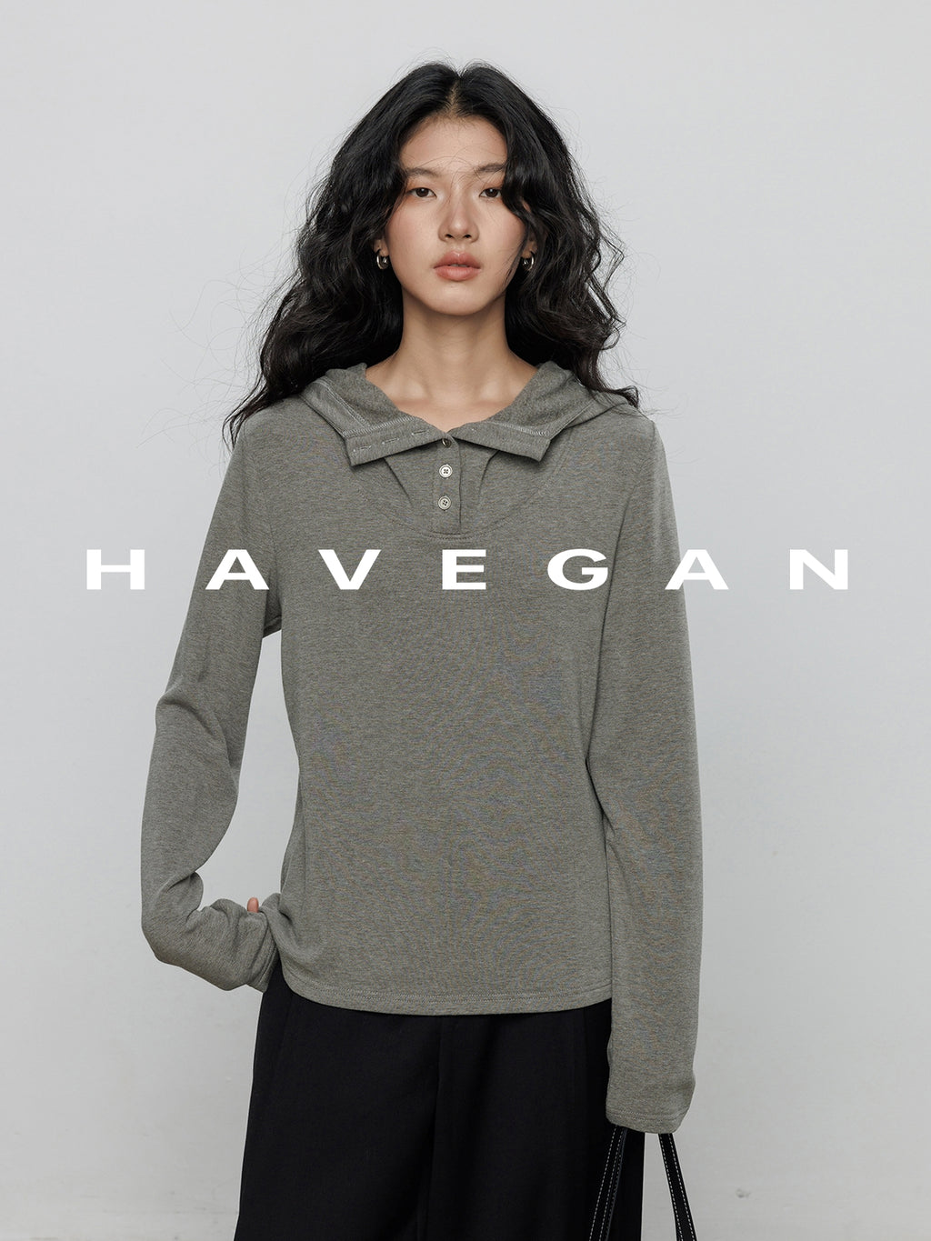 連帽長袖針織衫_BDHL7898