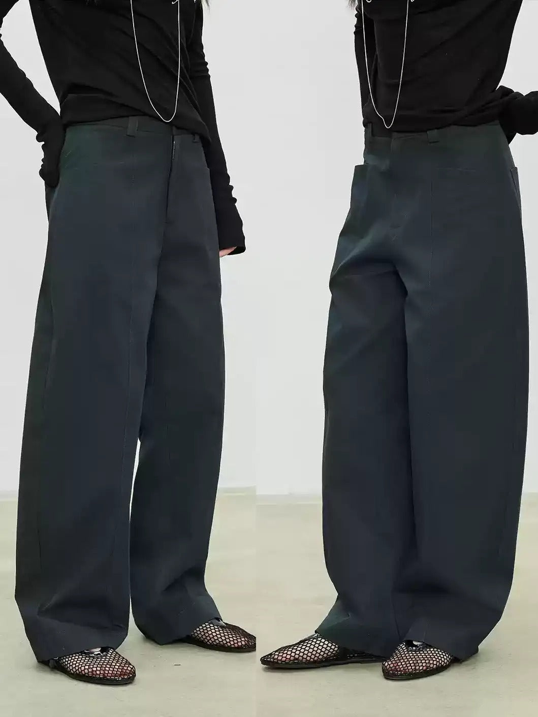 Simple Design Wide Pants_BDHL7103