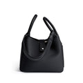 Grained Leather Bucket Handbag_BDHL8452