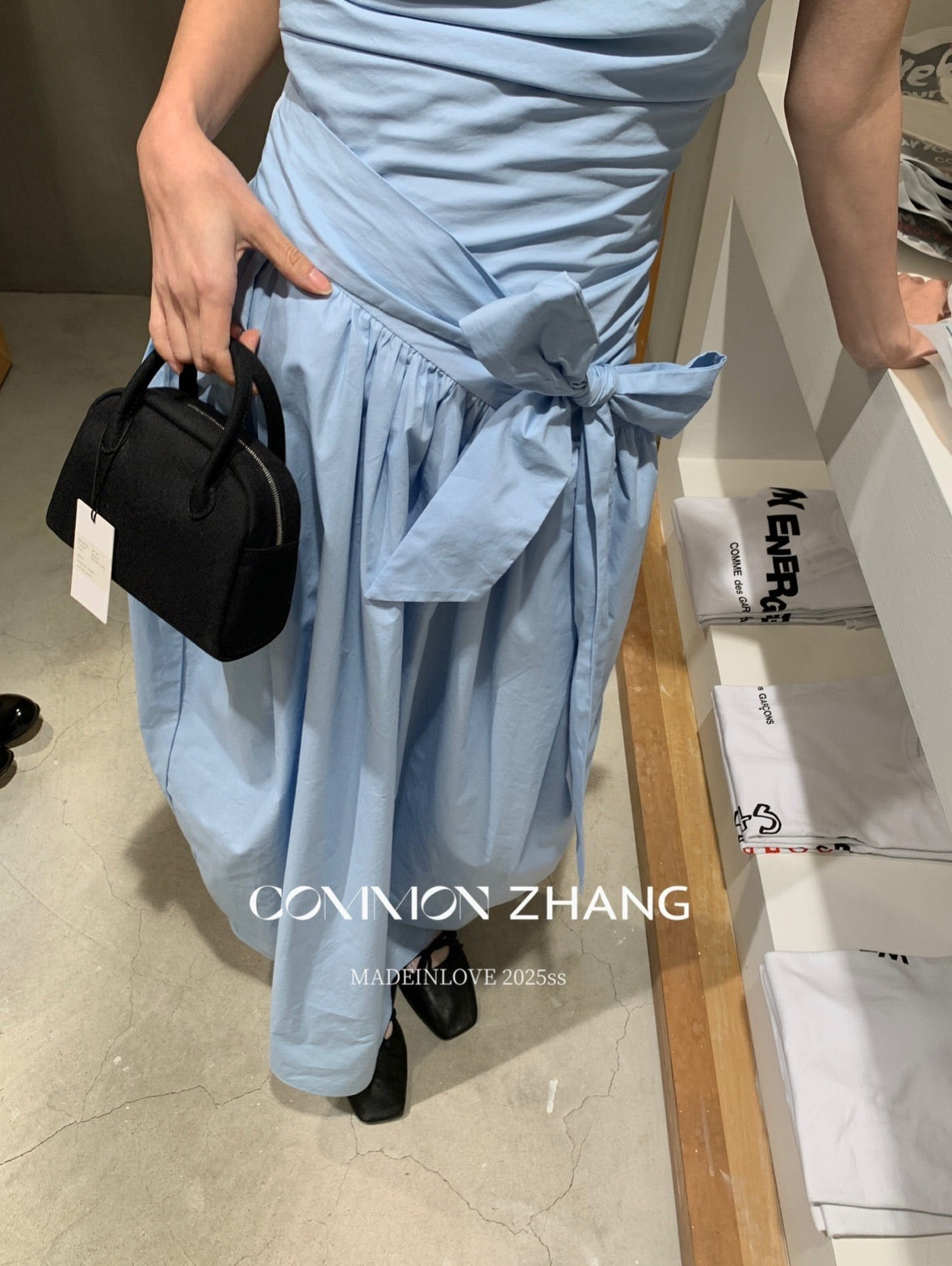 蝴蝶結A字抹胸連身裙_BDHL7565
