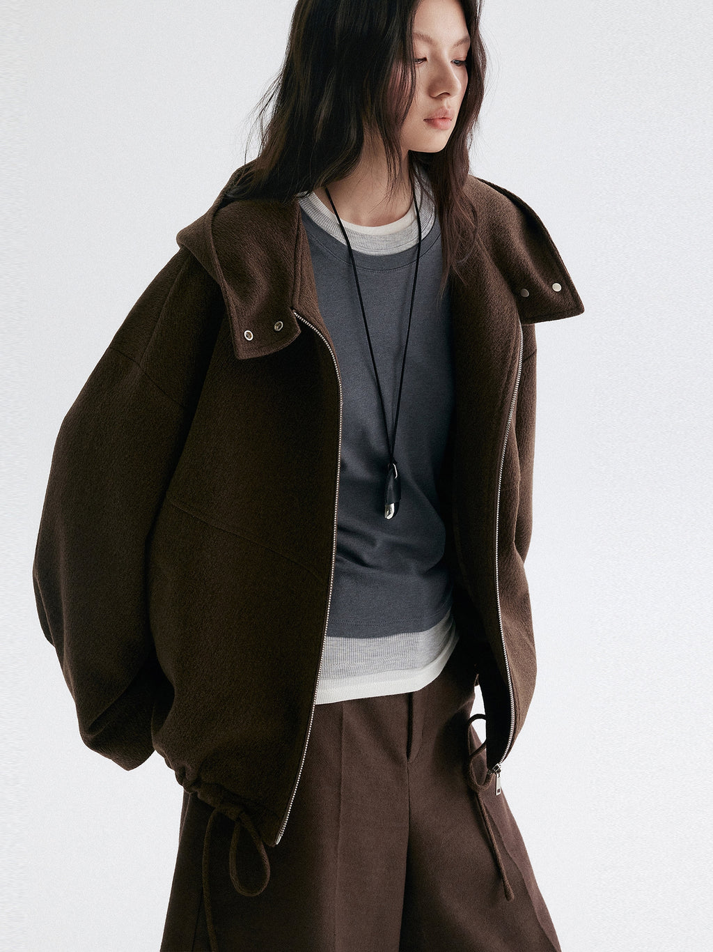 連帽拉鍊運動外套_BDHL7945