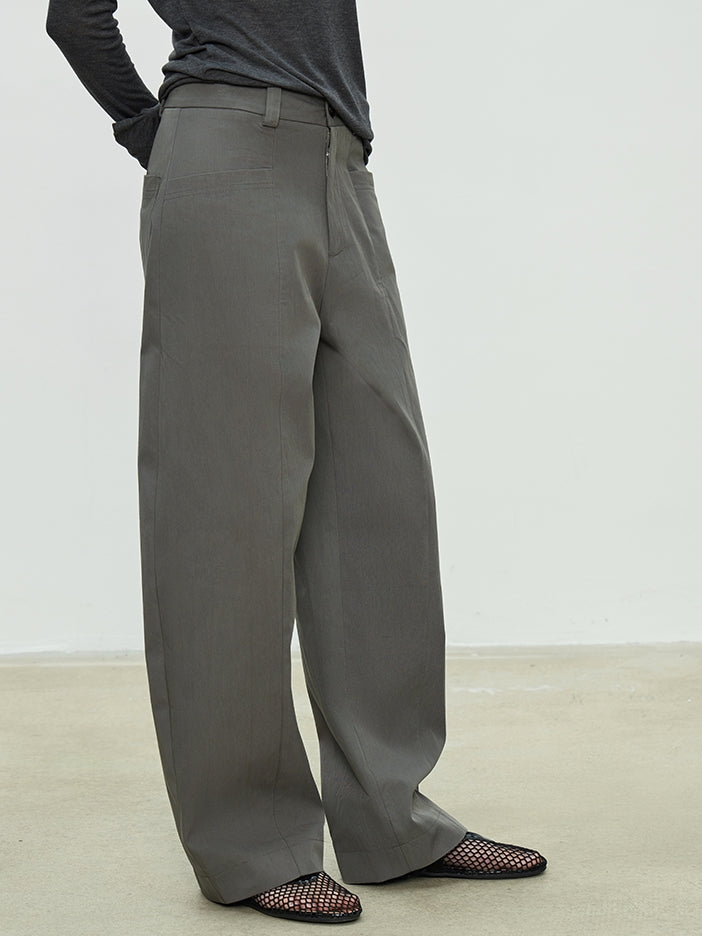 Simple Design Wide Pants_BDHL7103