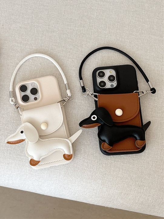 臘腸犬 iPhone 手機殼綁帶_BDHL7857