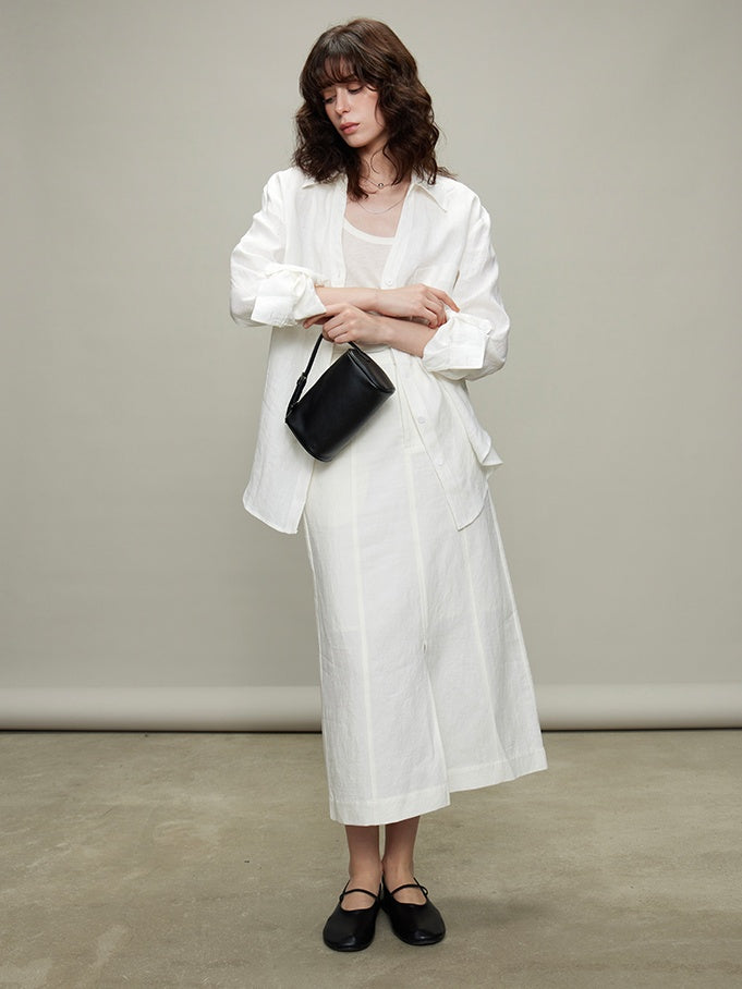 Thin Long-Sleeved Shirts & Wide Pants_BDHL6329