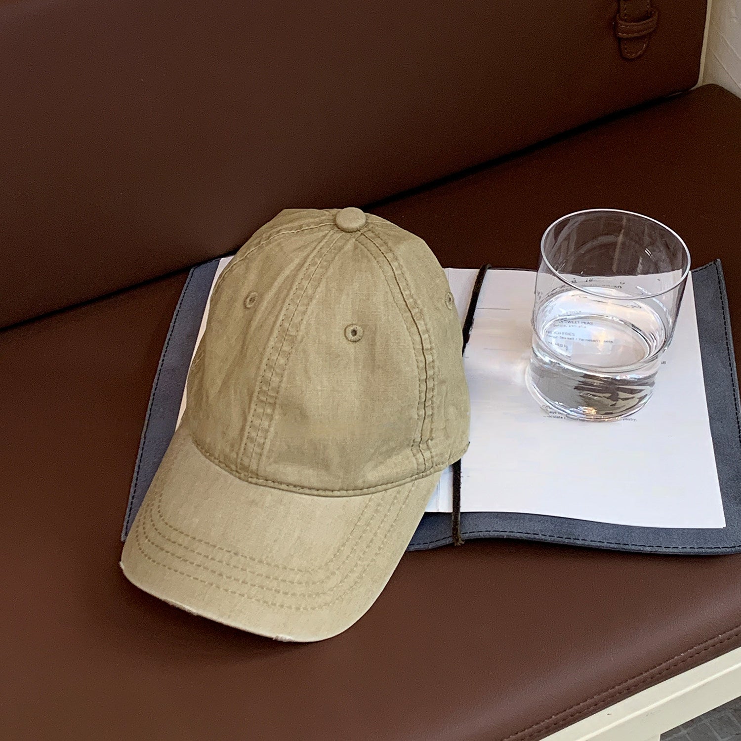 Vintage Washed Soft-Top Baseball Cap_BDHL8331