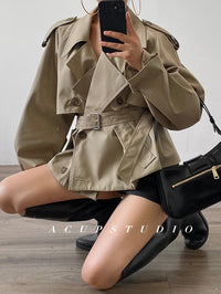 Two-Layer Short Trench Coat_BDHL6471