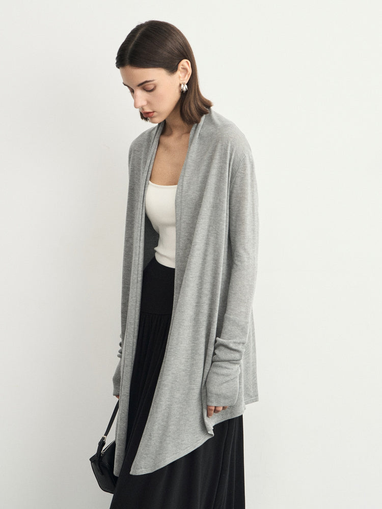 Loose Style Mid-Length Cardigan_BDHL6622