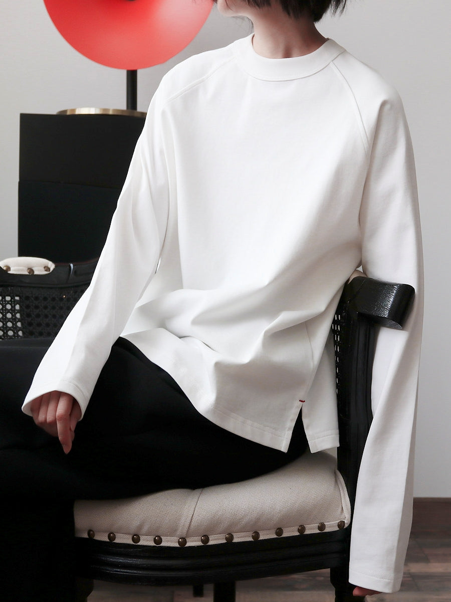 Raglan Sleeve Round Neck Tops_BDHL8103