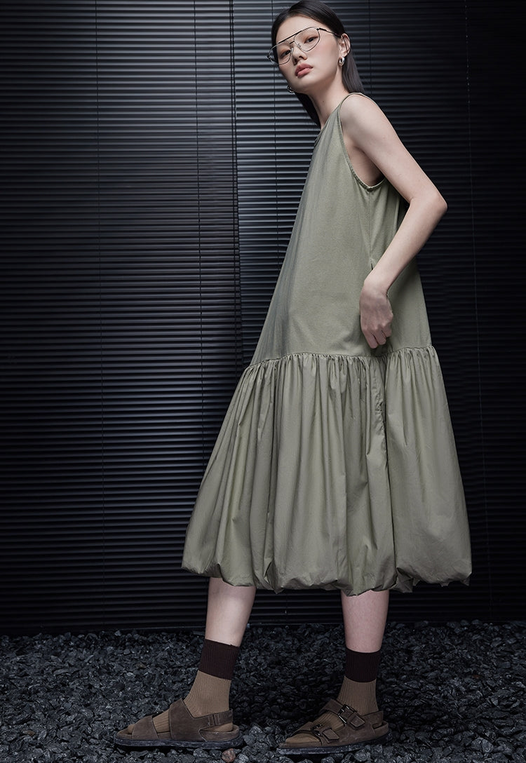 Hem Bud Sleeveless Dress_BDHL7505