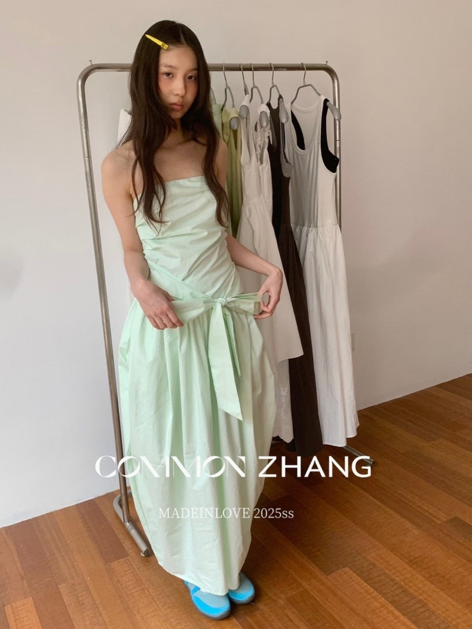 Ribbon A-Line Tube Top Dress_BDHL7565