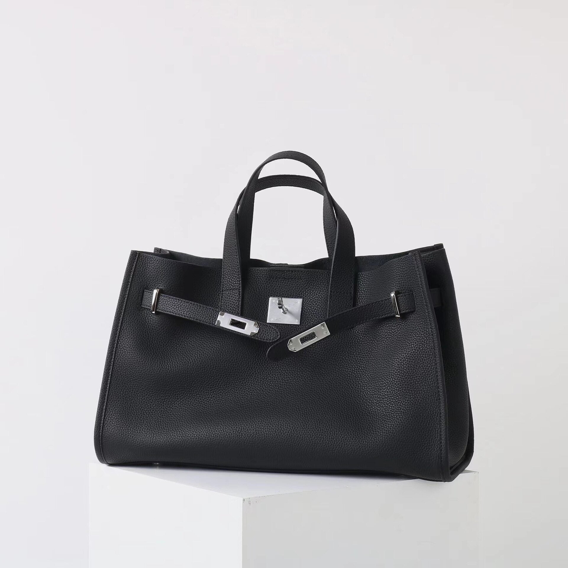 Genuine Leather Large Capacity Tote Bag_BDHL8190