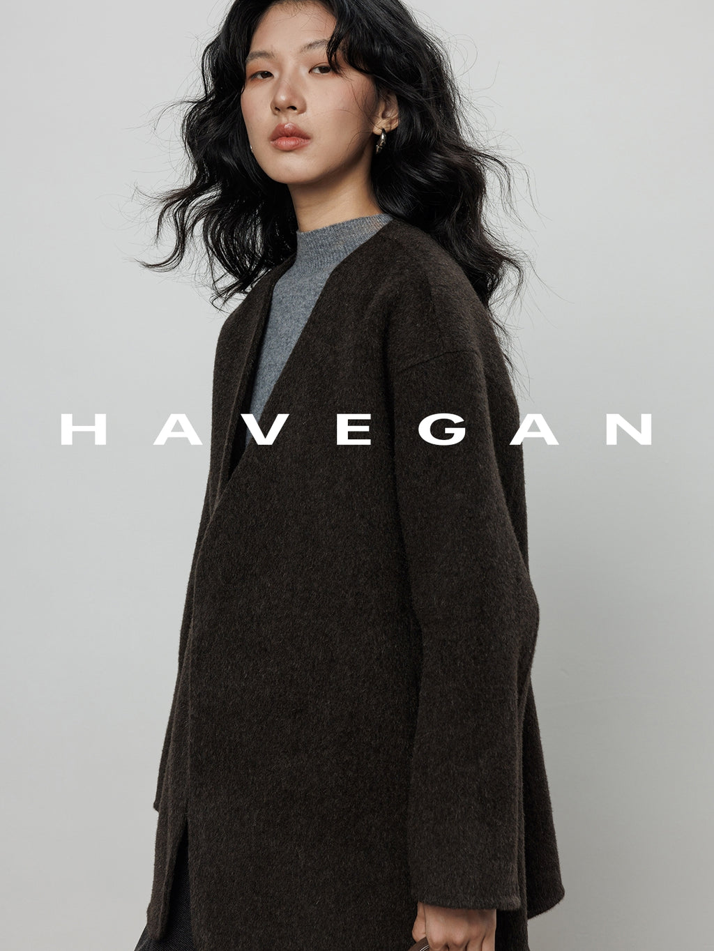 無領披肩大衣_BDHL7889