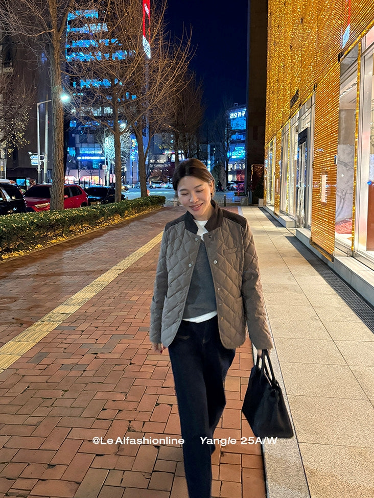 Diamond-Quilted Down Jacket_BDHL8051