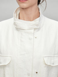 Stand-Up Collar Shirt Jacket_BDHL7278