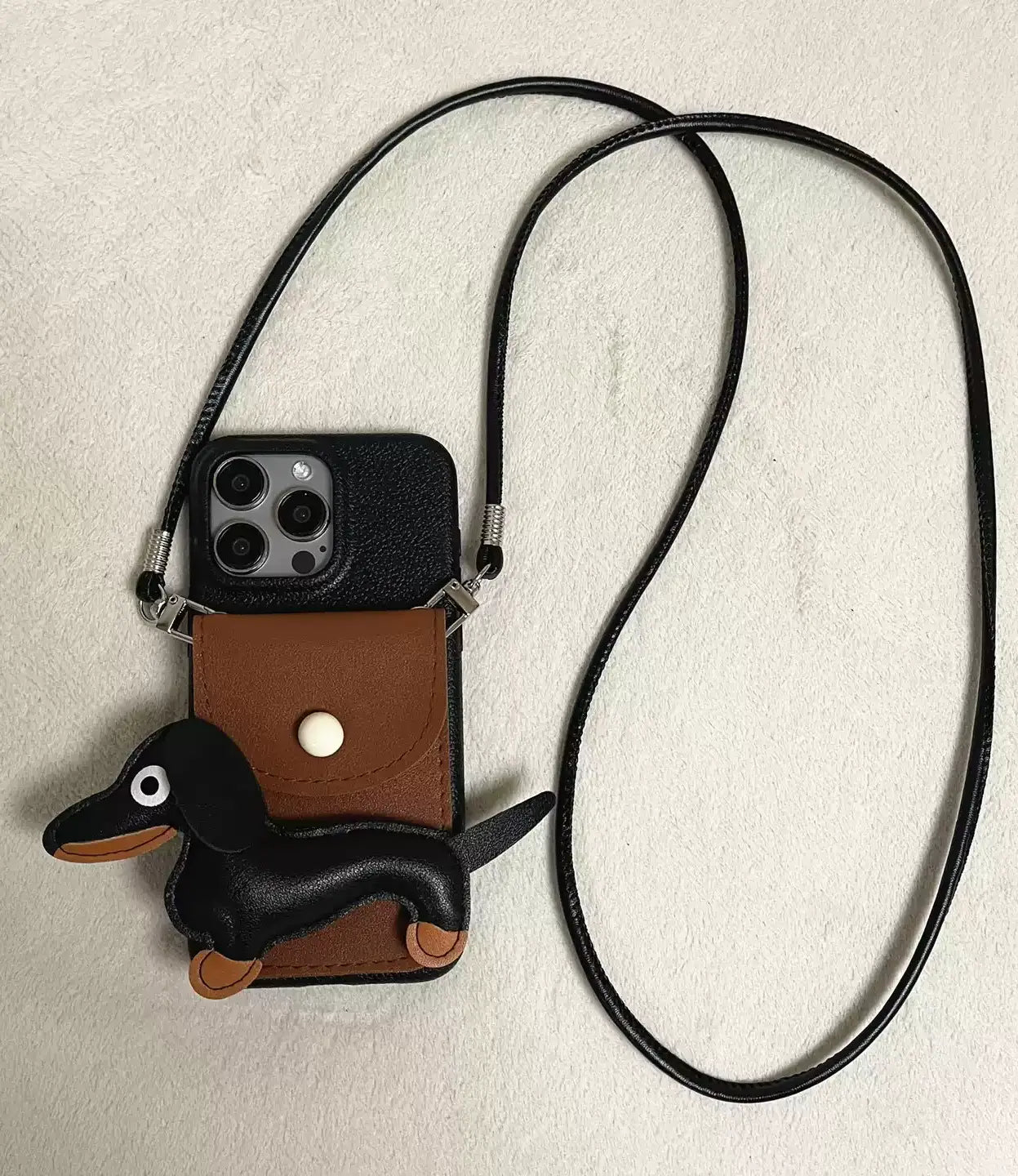 臘腸犬 iPhone 手機殼綁帶_BDHL7857