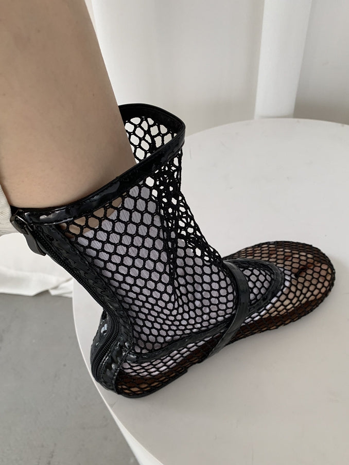 Mesh Fishnet Sandals_BDHL7460