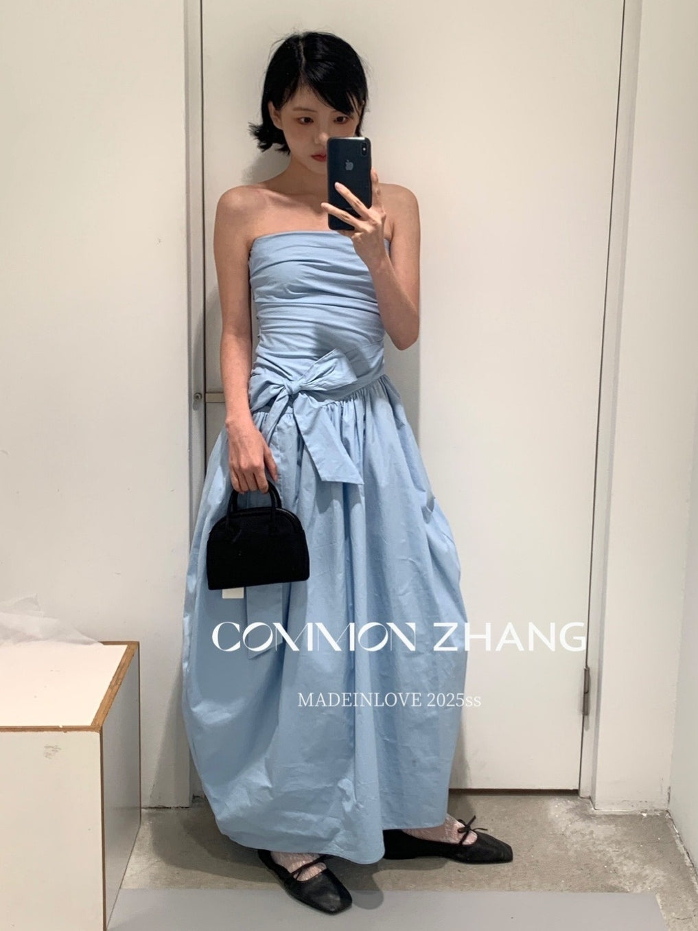 Ribbon A-Line Tube Top Dress_BDHL7565