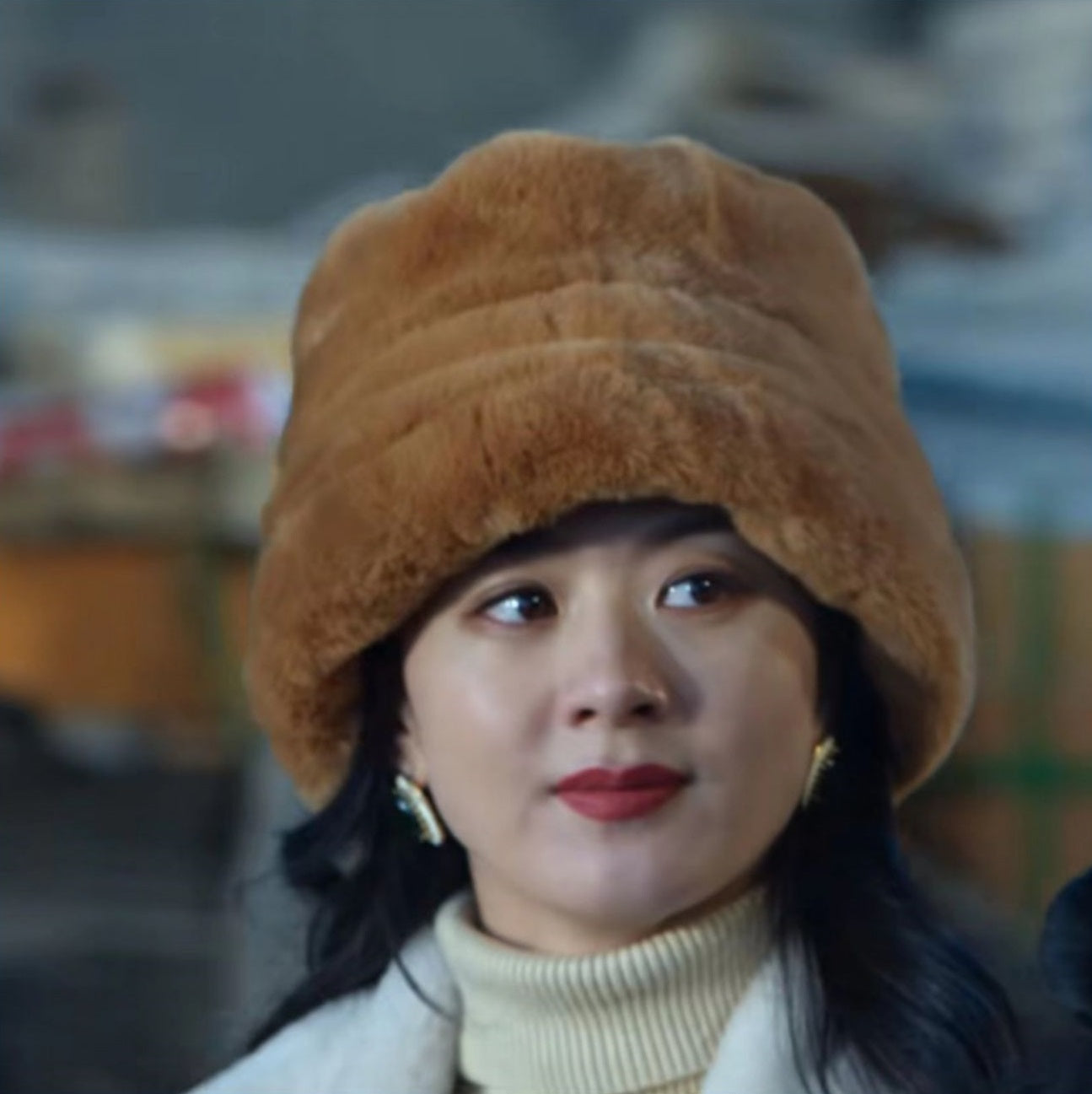 Winter thickened furry hat_BDHL5351